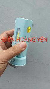 Đèn Pin LED Cob Có Sạc Thông Minh Dung Tích 1000mAh Chống Sốc Phích Cắm Trực Tiếp - Điện Hoàng Yên