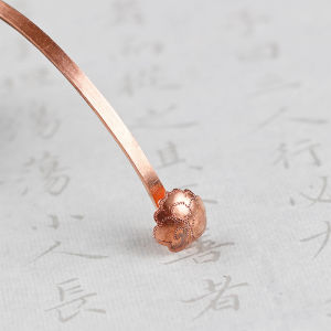 Shanbaiji Small Purple Copper Water Basin Spoon Calligraphy Inkstone Brush Holder Droplet Spoon Premium Quality Stationery