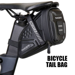 TAKEZERO กระเป๋าปลายจักรยาน TZ07กระเป๋าอานม้า EVA แบบแข็งจักรยานเสือหมอบกระเป๋าสะพายหลังขี่อุปกรณ์เสริม