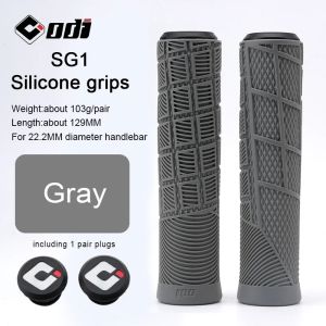 1pair MTB Silicone Bicycle Handlebar Grips Mountain Bike Grips BMX Fixie Bike Soft Grips Shockproof Cycling Parts Accessories