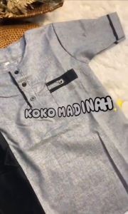BAJU KOKO ANAK LAKI-LAKI KEKINIAN 1-12 TAHUN BAJU MUSLIM ANAK LAKI-LAKI TERBARU BAJU KOKO MADINAH