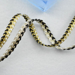 5m/16.4ft each pack Golden curve lace trims sewing fabric accessory DIY handmake craft ribbons thin 0.7cm webbing decorations