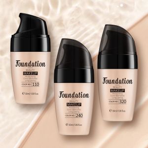 LAIKOU Foundation 30ml - #NoCakeyLook! Medium Coverage with Skin-Brightening Pearl Powder