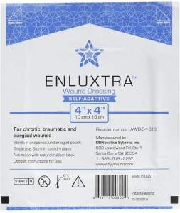 Enluxtra Self-Adaptive Any Wound Dressings - 4"x4" Super Absorbent Enluxtra Dressings