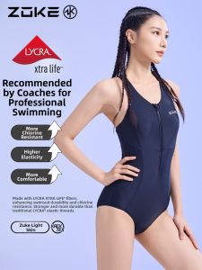 ZOKE | Bộ Đồ Bơi Một Mảnh Hình Tam Giác Có Zipper Trước Dễ Mặc Thon Gọn