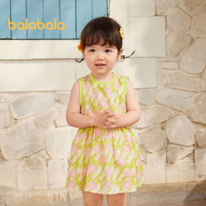 Balabala váy cho bé gái Đầm trẻ em trẻ sơ sinh Đầm công chúa 2024 xuân hè New childrens ngọt ngào