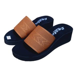 LOZTA Sandal Wanita Wedges Slip On Rajut Sulaman 01 Series