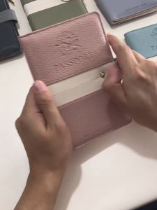 RFID Passport Cover Multifunctional Ultra-thin Credit Card ID Wallet Creative Business ID Bag Passport Protector Travel Accessories PU Leather