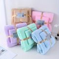 2-piece set of soft coral velvet bath towels, suitable for adult hotels and spas with towels and towels. 