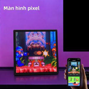Đèn LED Pixel Bluetooth Thông Minh Màn Hình Ma Trận Kỹ Thuật Số RGB Đèn Trang Trí Nghệ Thuật Lập Trình DIY Tranh Graffiti Game Anime Trang Trí Phòng Đèn Khung