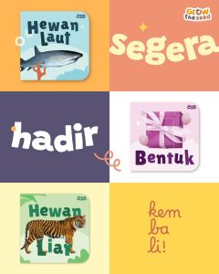 OKALINA - Boardbook Perpustakaan Pertamaku Curious Buku Kosa Kata Bayi Anak Growtheseed Buku Kado Bayi