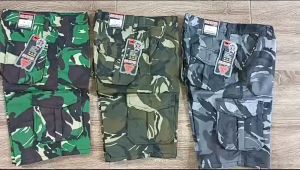 Celana Pendek Cargo Pria Berkualitas Bahan Canvas Halus