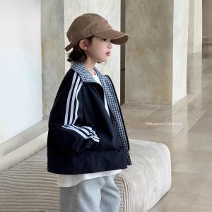 SQTN.KIDS | Girls Double-Sided Short Jacket