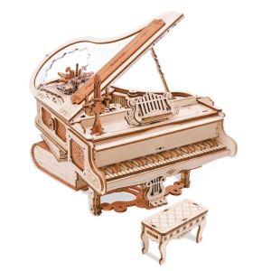 Rolife | DIY Handcrafted Wooden Mechanical Music Box Violin Birthday Gift