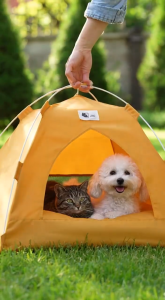 Pet Tent for Cats & Dogs Portable Pet House Foldable Pet Bed Indoor Sleeping Tent