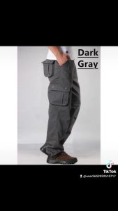 SELUAR POCKET 4655#/ CARGO PANTS/ KARGO SLACK SIX POCKETS/ SELUAR KERJA/  ENAM POCKETS/ HITAM BIRU GELAP BLACK DARK BLUE