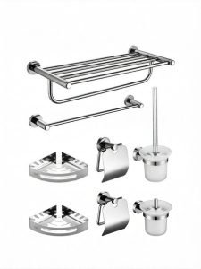 304 Stainless Steel Towel Paper Holder Set Modern Minimalist Style