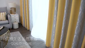 👌Custom Made Curtains👌 Thick Cotton Curtains for Windows Modren Jacquard Curtains for Sliding Door European Drapes for Living Room Hook Curtain for Bedroom Home Decor 80% Blackout Curtains