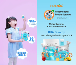 Cool-Vita DHA Gummy Rasa Buah: Suplemen Kesehatan Otak & Vitamin Konsentrasi Anak