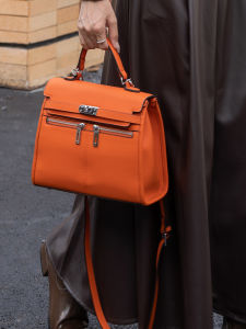 SIFULUN | Large Capacity Cowhide Handbag Multiple Compartments Versatile Shoulder Carry