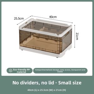 Transparent Wheel Mounted Drawer Organizer Box for Clothes Pants