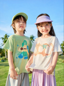 DUDUJIA | Áo Thun Mùa Hè Cho Trẻ Em Bằng Cotton