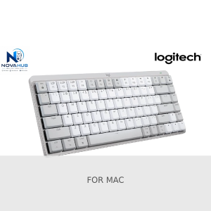 Logitech MX Mechanical Mini For Mac Wireless Illuminated Keyboard - Pale Grey