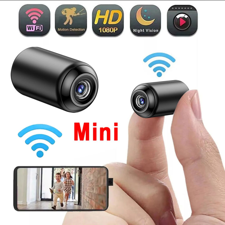 Mini WiFi Camera 1080P HD Night Vision Motion Detector Security Video ...