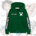 Jaket Minecraft Anak | Jaket Resleting Gambar Game Minecraft. 