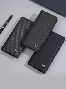 Ultra-thin Dompet Lelaki Panjang Ultra Thin Slim Long Men Wallet Premium PU Leather Beg Duit Lelaki (W-027)