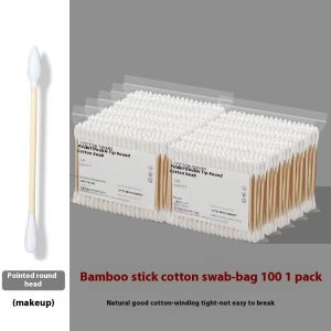 KUNOISE Boxed Double Ended Cotton Wwabs Disposable Cotton Swabs Swab for Ear Cleaning Baby Swabs Makeup Remover Cleaning Cotton Swab Cotton Swab