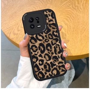 Applicable to Xiaomi 14pro Phone Case Fashion Stylish Leopard Print Xiaomi 13 Soft Case Ultra Silicone Internet Hot Protective Cover