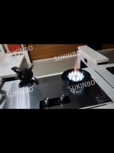 SUKINBO 9000W Magic Stove Dapur Gas Memasak Flip cover Gas Stove Cooker 304 Stainless Steel Hob Cooker Time Gas Stove