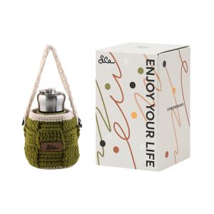 DHWA New Premium 304 Stainless Steel Insulated Water Bottle 300ml Childrens Portable Cup Heat Preservation Cold Retention