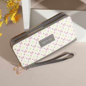 Womens PU leather long wallet double-layer multifunctional wallet large capacity mobile phone case brand new