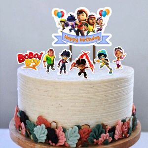 Topper cake boboi Happy birthday hiasan kue ulang tahun