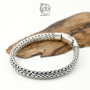 Gelang Rantai Pria Perak 925 Asli Tulang Naga Drago