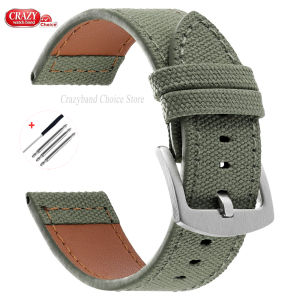 Nylon Leather Strap Universal for Omega for Tissot For Casio for DW Watch Bands Bracelet 18mm 20mm 22mm 24mm Women Men Wristbelt