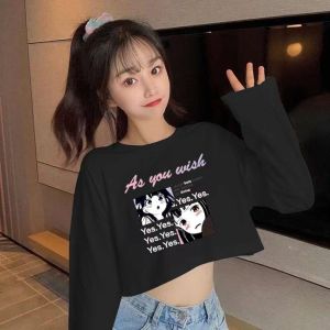 Short Sleeveless T-shirt Womens Summer New Loose Slimming Design Sensation Spicy Girl Sun Protection Cover up Long Sleeve Top