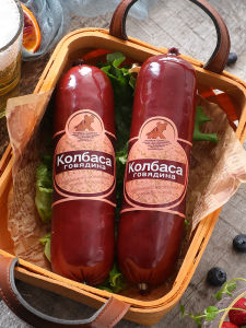 Russian Flavor Beef Sausage Ham Ready to Eat Beef Tendon Roast Sausage Pure Meat Snack Non-Russian Style Cured Meat Product