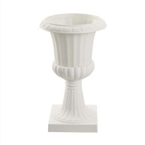 สินค้าใหม่อุปกรณ์จัดดอกไม้แบบพลาสติกสไตล์ยุโรปทรงสูงไซส์ใหญ่สำหรับใช้กลางแจ้งสวนระเบียงกระถางดอกไม้พลูด่างเสาโรมันสำหรับงานแต่งงาน