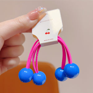 Girly Non-Damaging Hair Ties with Pompoms