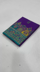 [PRE ORDER : 10 DAYS] Premium Pashmina Silk Saree with Multicolor Paisley Border & Pallu | Festive Traditional Woven Motif Saree with Contrast Blouse Piece| 68 |