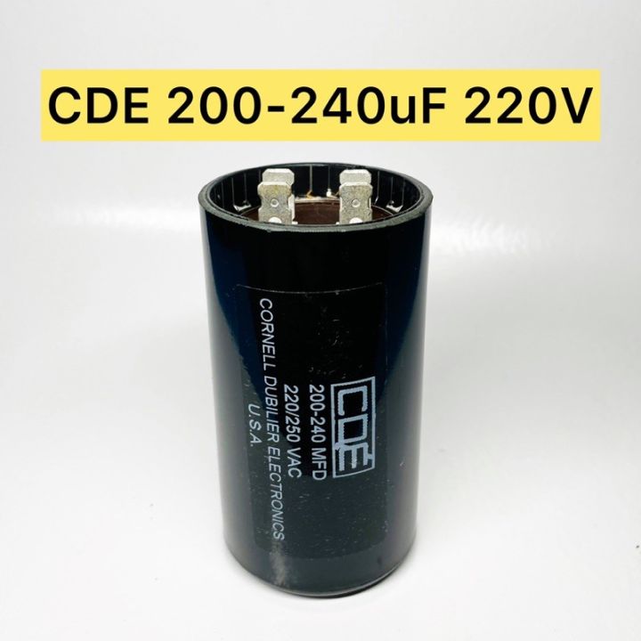 CDE 200200 uF 220V Starting Capacitor Made in USA Lazada PH