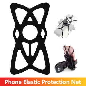 Elastic Protection Net Mobile Phone Holder Tether Mount Rubber Strap Silicone Security Bands For iPhone Samsung Mi Smartphones