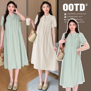 R Nuan | Pregnant Maternity Summer Loose Fold Design Chiff Dress