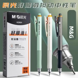 Bút Gel M&G Đen 0.5Mm Có Đẩy Lên Trung Tính ST Đầu Kim Thon Gọn Ngòi Cho Văn Phòng Và Trường Học Đồ Dùng Văn Phòng Phẩm