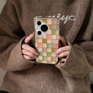 TUZHEER | Shatterproof Phone Case Checkered Colorful Pattern