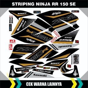 Decal Striping Ninja 150 RR Se 2015 Semi Full Stiker Variasi Motif Grafis Zx