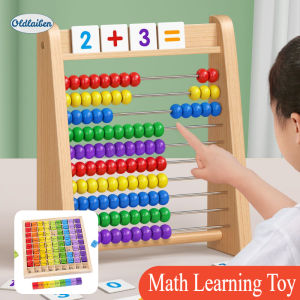 Oldlaiben Wooden Counting Stand Toy Arithmetic Stick Children Abacus Children Math Learning Toy